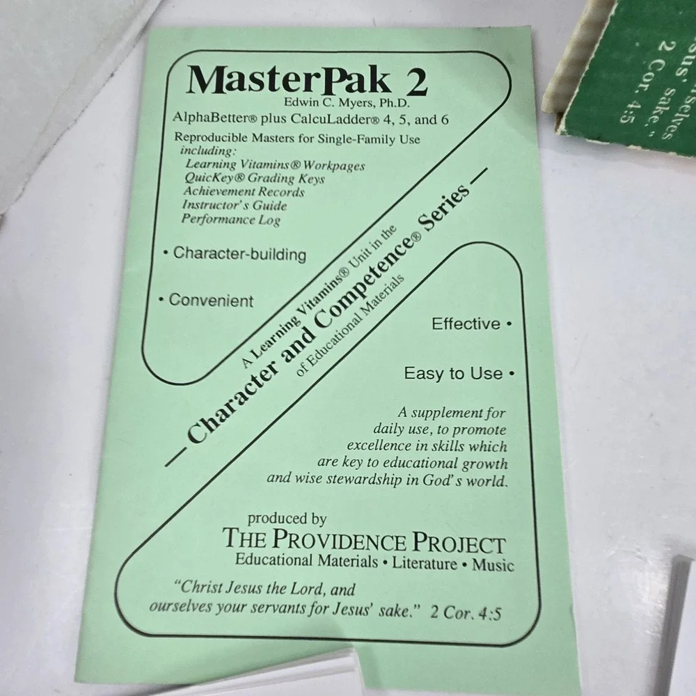 CalcuLadder MasterPak 2 Classic Edition Math 4 5 6 AlphaBetter Mint Masters READ